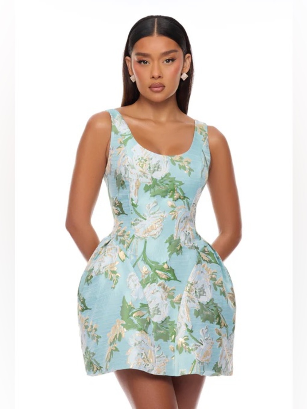 Fashion Nova Jacquard Mini Dress
